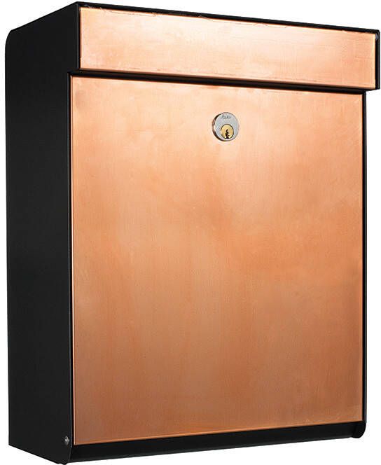 Allux Grundform Zwart/Koper brievenbus