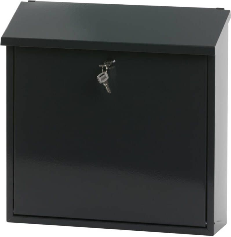 V-Part Malagan wandbrievenbus 11,5 x 37 x 37 cm staal antraciet