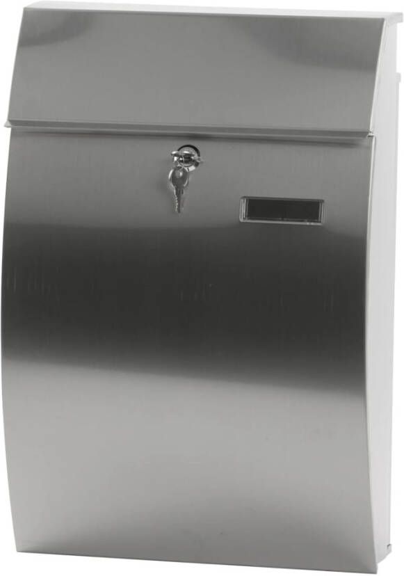 V-Part V part Tian Wandbrievenbus 15 X 32, 5 X 48, 5 Cm Rvs Zilverkleurig